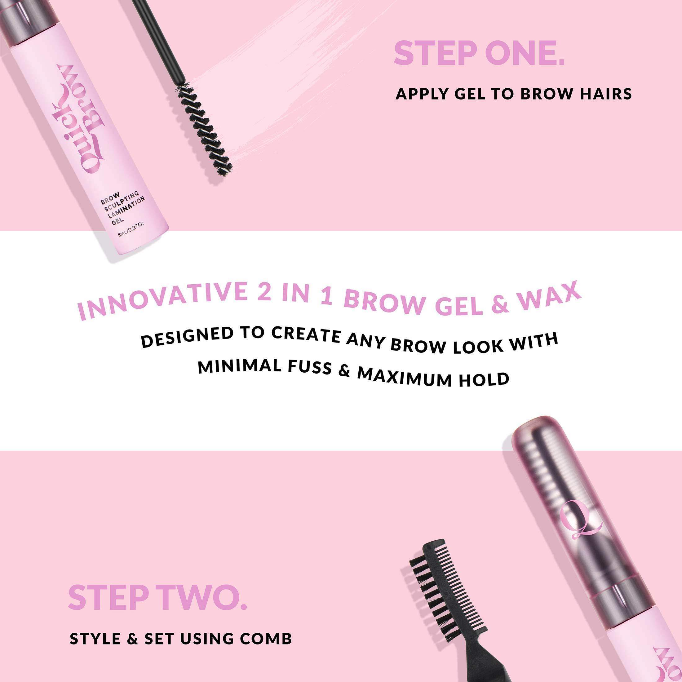 2 in 1 Brow Sculpting Lamination Gel - Quick Brow - Quick Flick UK