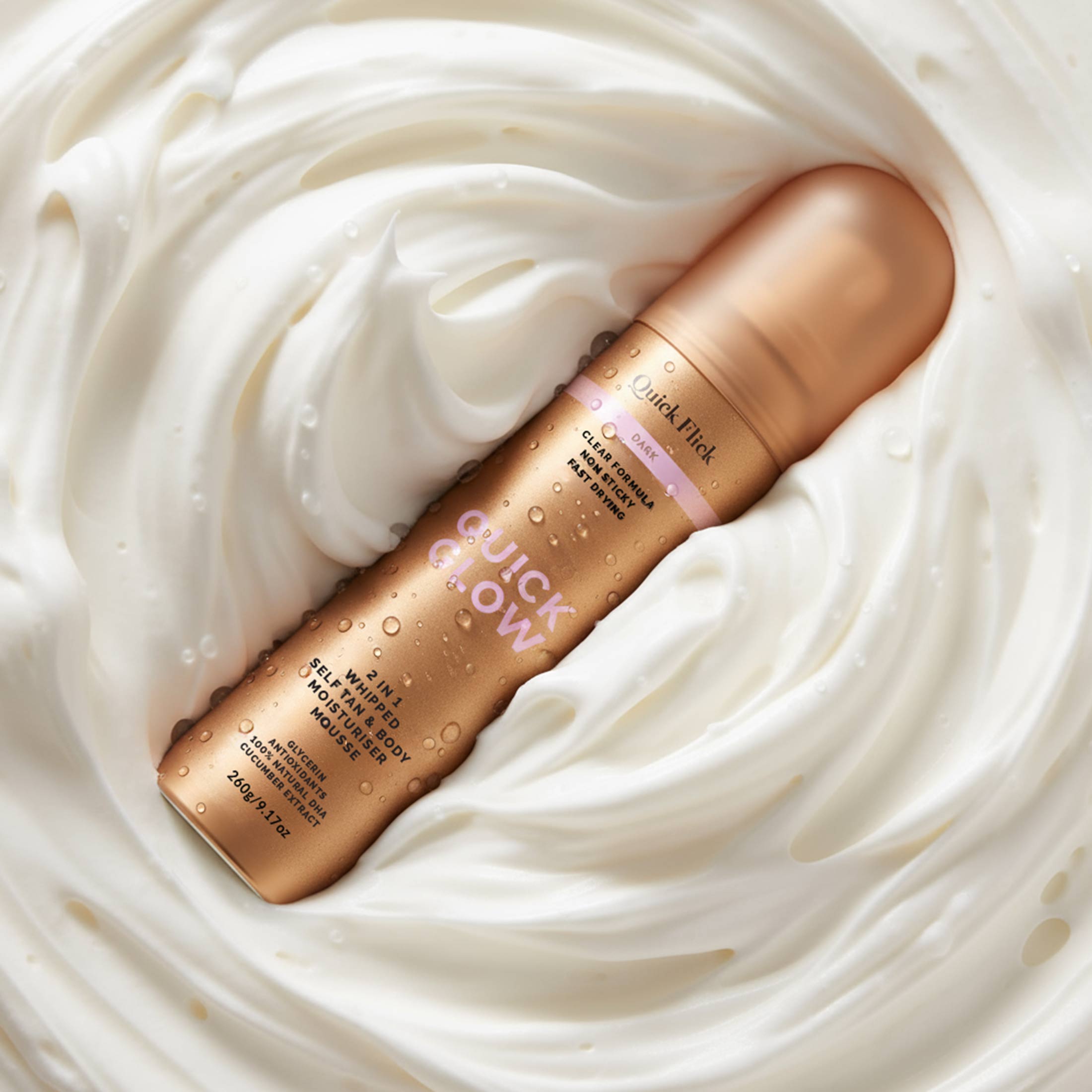 Dark Whipped Tan & Body Moisturiser Mousse