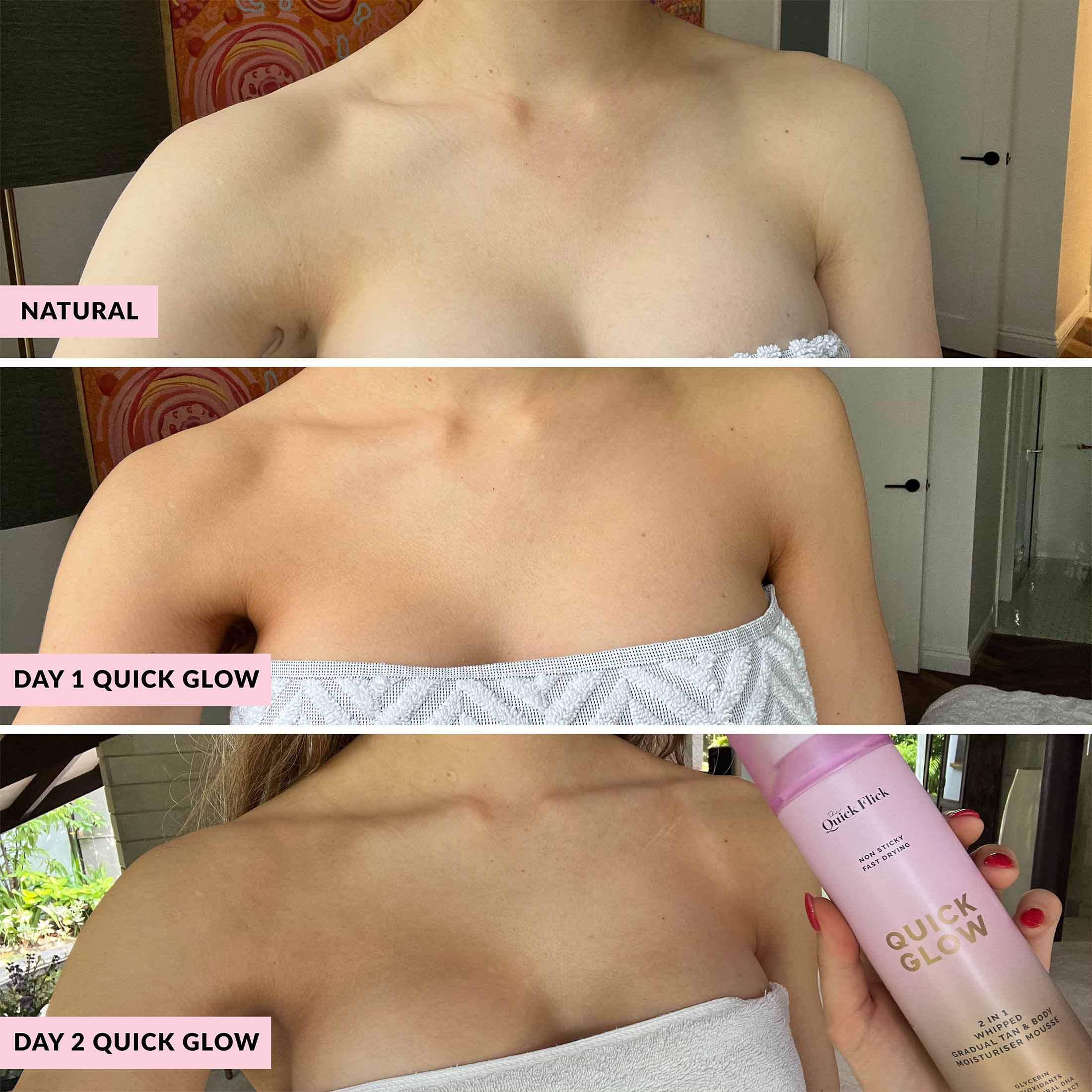 Whipped Gradual Tan Body Moisturiser Mousse - Quick Glow - Quick Flick UK