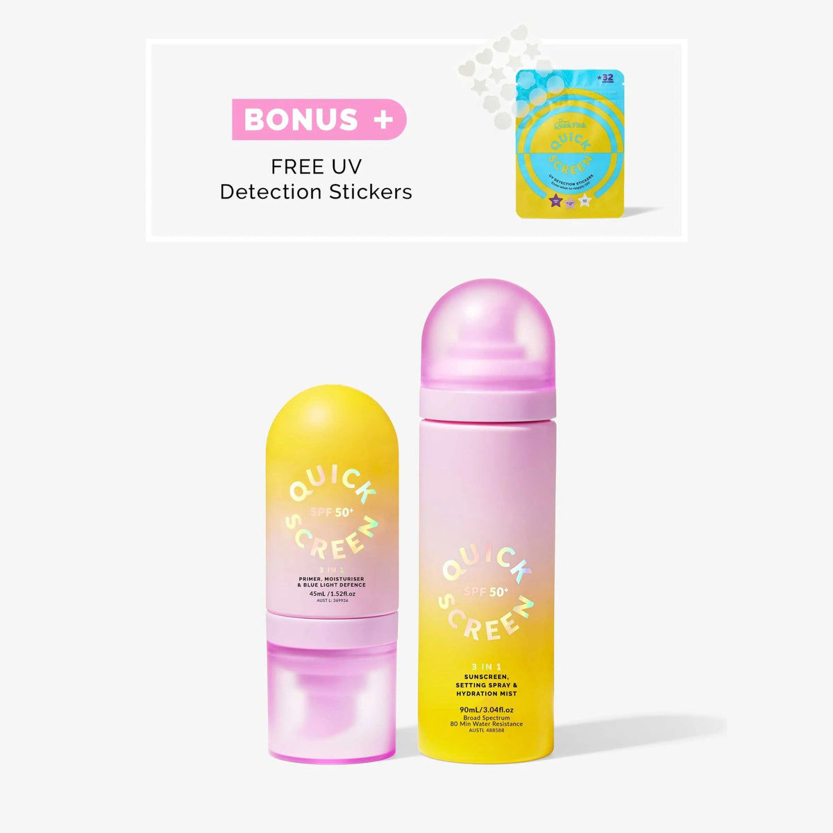 SPF 50+ Vorbereitungs- und Set-Paket