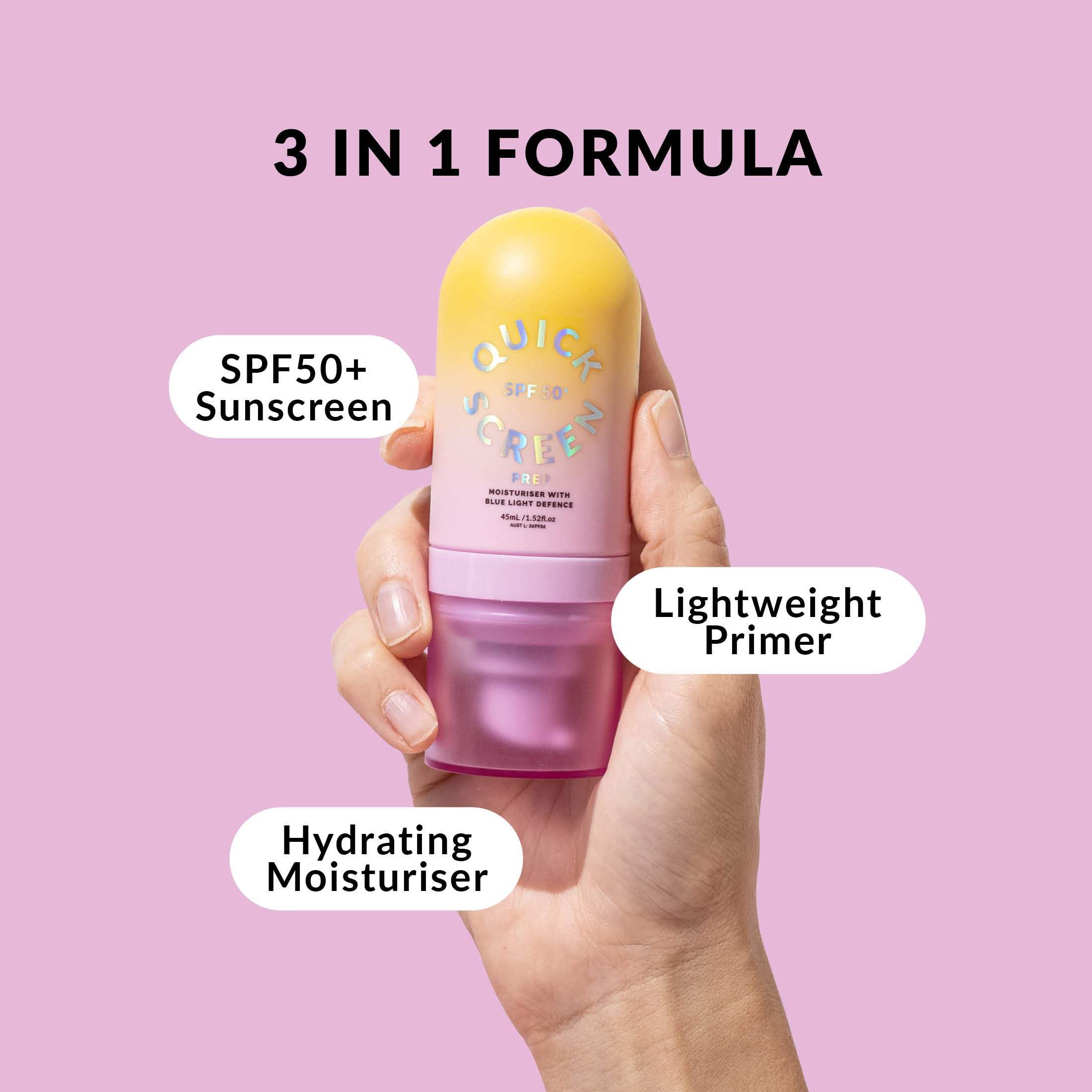 SPF 50+ Prep &amp; Set Bundle - - Quick Flick 