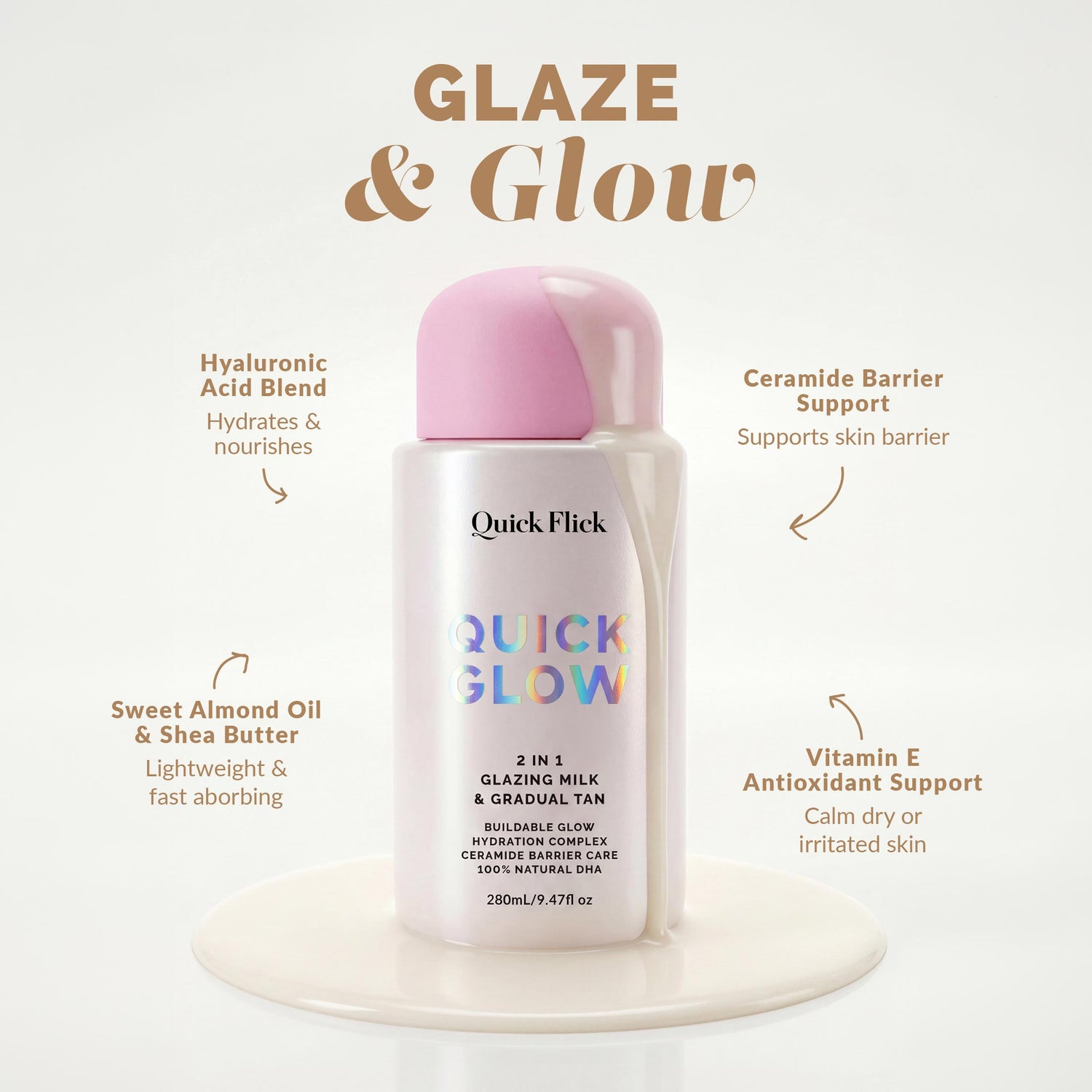 Glazing Self Tan Milk