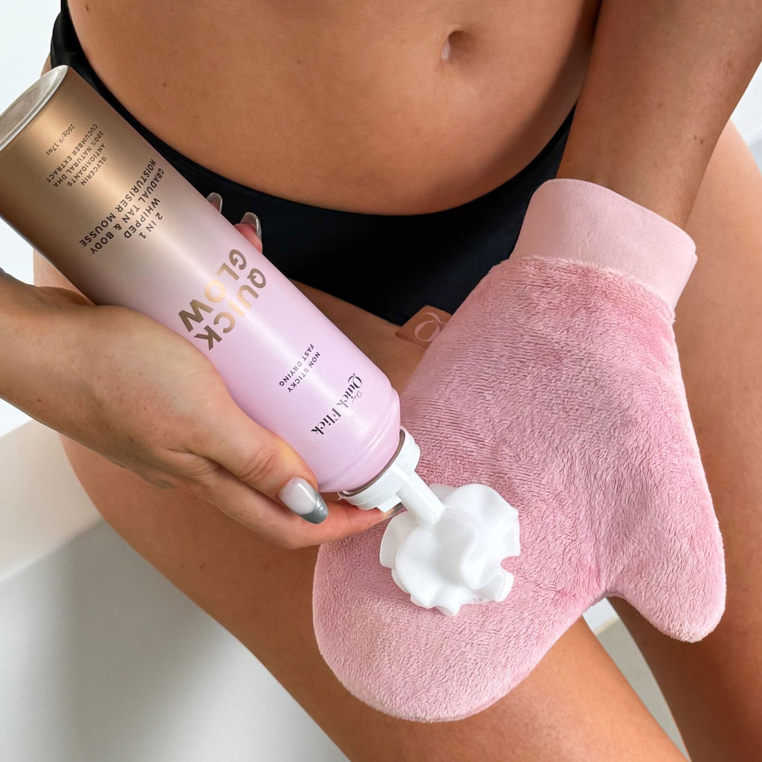 Velvet Tanning Mitt