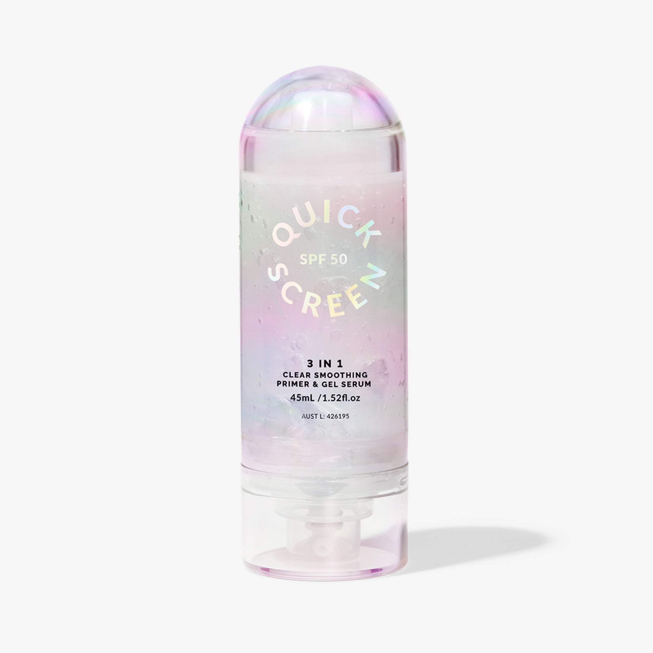 SPF50 Clear Smoothing Primer &amp; Gel Serum - Quick Screen - Quick Flick UK