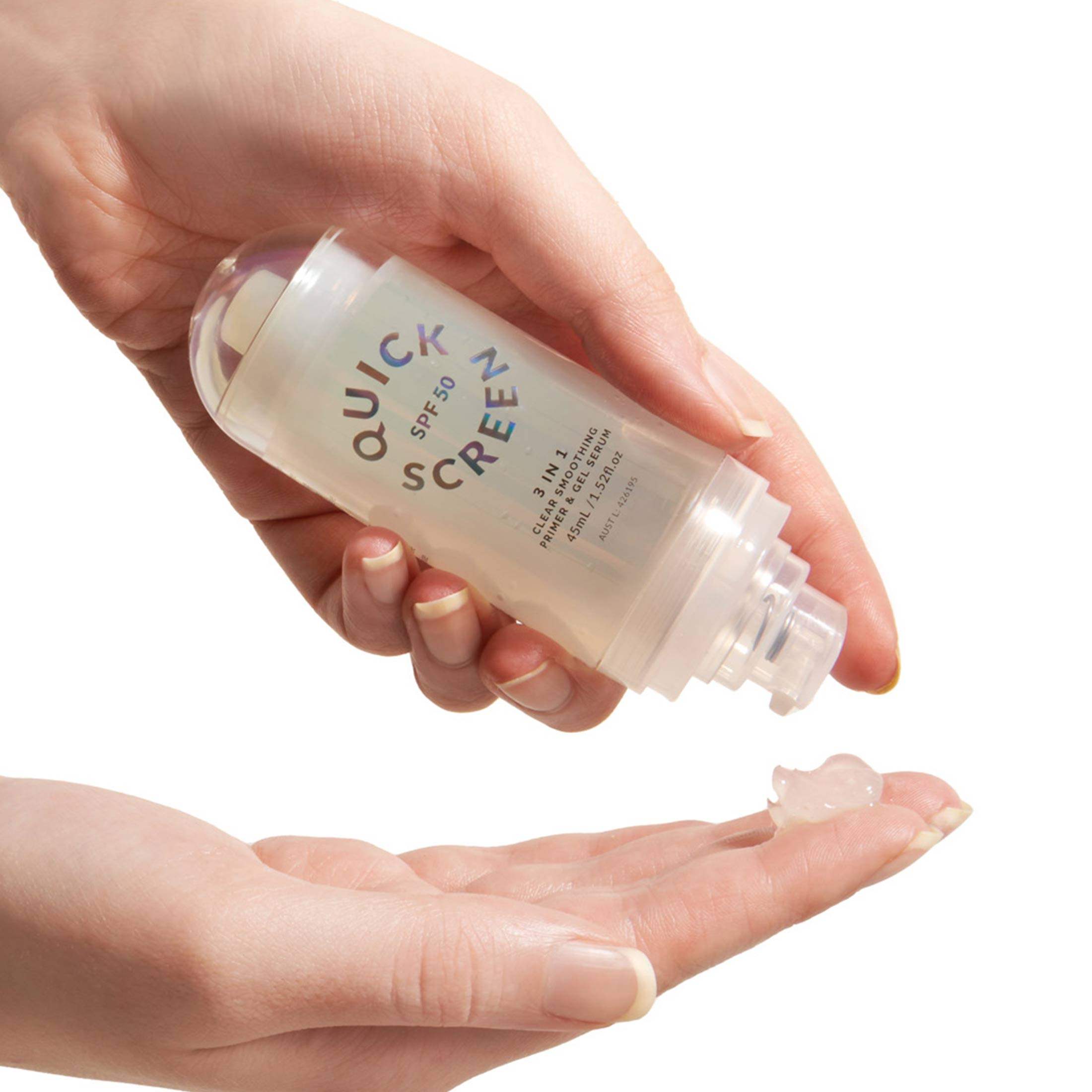 SPF50 Clear Smoothing Primer &amp; Gel Serum - Quick Screen - Quick Flick UK