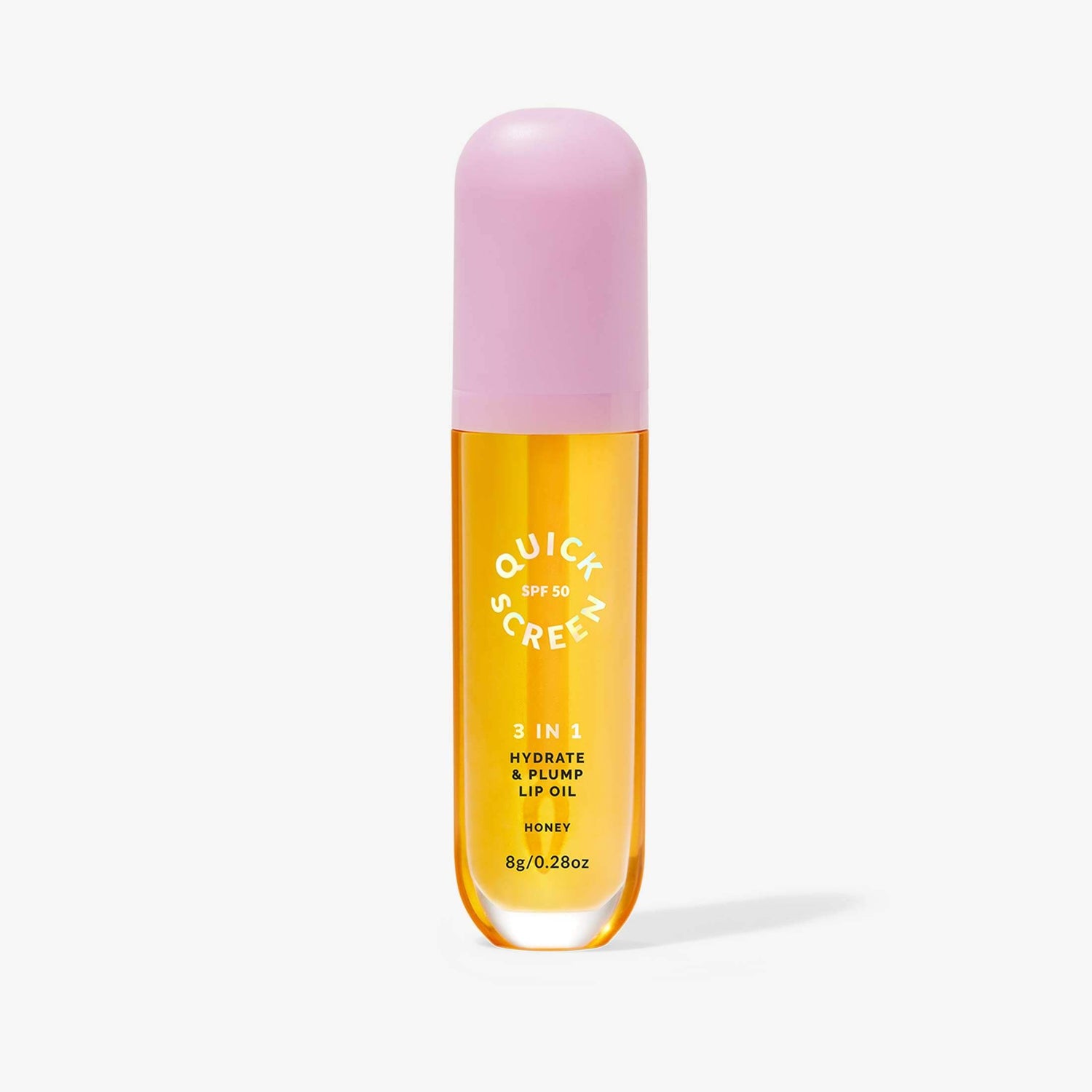 SPF50 3 in 1 Hydrate &amp; Plump Honey Lip Oil - Quick Screen - Quick Flick UK