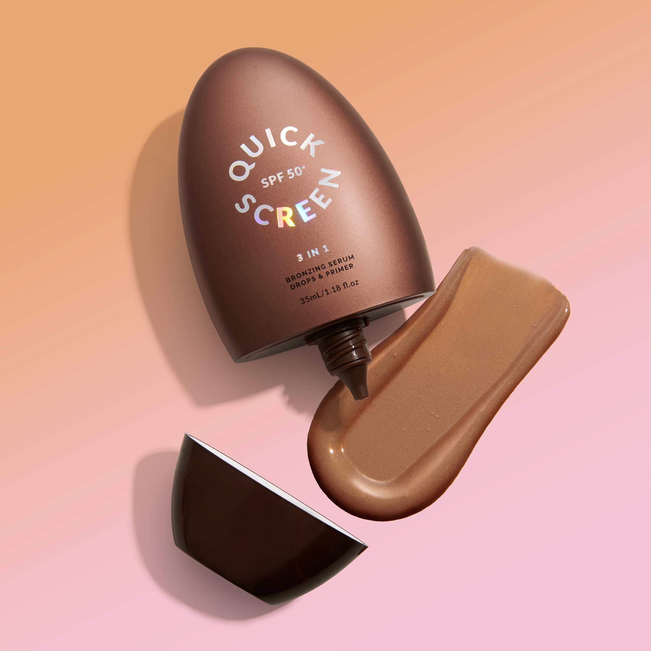 SPF50+ Bronzing Primer &amp; Serum Drops - - Quick Flick 