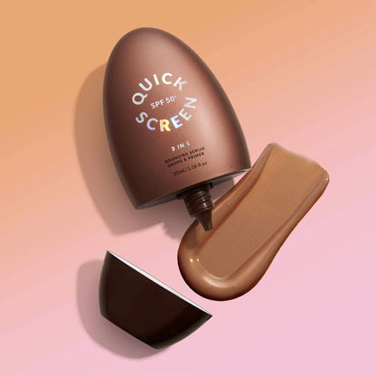 SPF50+ Bronzing Primer &amp; Serum Drops - - Quick Flick 